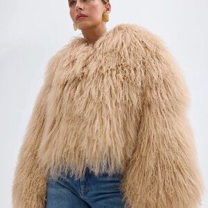 Mongolian lama  Tan fur  Jacket